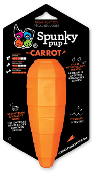Spunky Pup Carrot Treat Dispensing Toy for Medium Dogs
