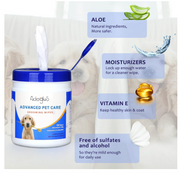Advanced Pet Grooming Wipes