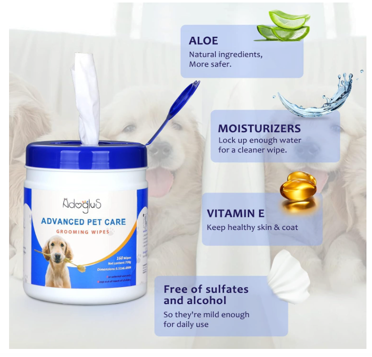 Advanced Pet Grooming Wipes