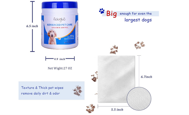 Advanced Pet Grooming Wipes