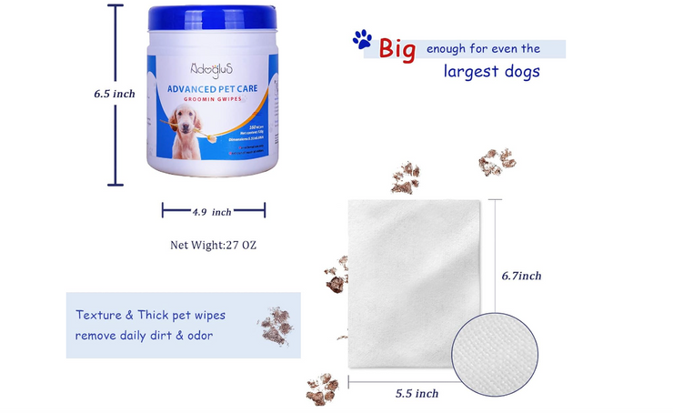 Advanced Pet Grooming Wipes